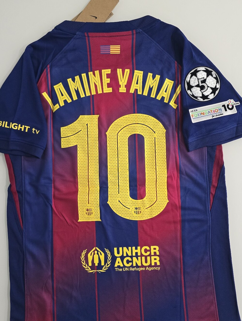 FC Barcelona Lamine Yamal #10 Jersey - Blue, Maroon & Yellow